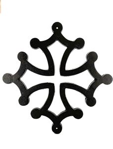 Kleine Wand dekorative Gusseisen Occitane Cross Französisch Wandtafel Dekoration für Wand 14,5 cm - Product Image 6