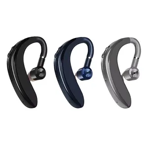 Headphone 180 Derajat Nirkabel, Earphone In-Ear Nirkabel Dapat Disesuaikan untuk Driver Mobil, Headset Bisnis Portabel dengan Mikrofon