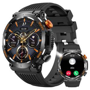 Montre connectée de sport pour homme HT17 avec éclairage <span class=keywords><strong>d</strong></span>'urgence et boussole, surveillance de la santé, appel Bluetooth, montre intelligente pour homme - Product Image 1