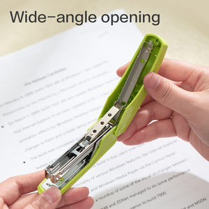 Deli E0238 # <span class=keywords><strong>Grapadora</strong></span> # 15 hojas # Removedor de Grapas Integrado de Apertura Amplia AZUL/VERDE/BLANCO con Toque Confortable - Product Image 2