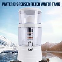 Seau de purification d'eau manuel grande capacité, filtration 5 étapes, autonettoyant, élimination du chlore et des métaux lourds, eau potable sécurisée