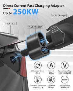 อะแดปเตอร์ชาร์จ EV เป็น CCS1สำหรับ Tesla Ford GM EVs ใช้อเมริกาเหนือ CCS1ที่ชาร์จแบบเร็ว DC ในสหรัฐอเมริกา - Product Image 6