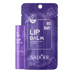 Bálsamo Labial de Uva Roja 3g, Tratamiento Labial Humectante en Gel Compacto y Lindo con Espejo, Nutritivo, Repara los Labios Secos y Agrietados, Cuidado Labial para <span class=keywords><strong>Chicas</strong></span> - Product Image 6