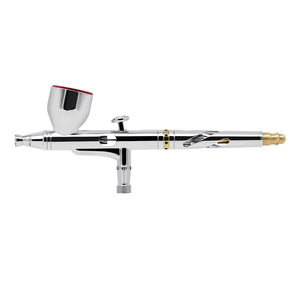 Kit d'aérographe à double action à alimentation par gravité 0,3 mm avec réservoirs supérieurs de 9 cc <span class=keywords><strong>pour</strong></span> le detailing automobile, l'art miniature et la décoration de gâteaux – Professionnel - Product Image 1