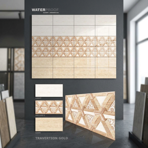 Azulejos de pared de cerámica con estampado de mármol de 300x600mm, azulejos de porcelana brillante Digital de 12x24, venta directa de fábrica - Product Image 5