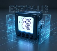 EASTSONG ES72Y-U3 Medidor de Energía Trifásico CA 72x72mm 1000V kWh LCD LED RS485 Modbus Precisión 0.5 Medidor de Panel IP65