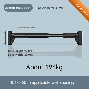 40-450CM Tringles <span class=keywords><strong>à</strong></span> rideaux de douche sans perçage <span class=keywords><strong>Tringle</strong></span> réglable sans perçage <span class=keywords><strong>Tringle</strong></span> télescopique pour vêtements - Product Image 6