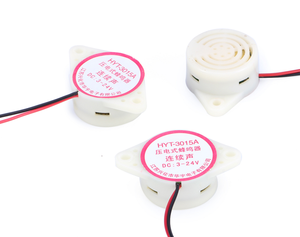 Zumbador de alarma <span class=keywords><strong>industrial</strong></span> DC 3-24V Kit de zumbador electrónico activo piezoeléctrico de pitido continuo, blanco - Product Image 4