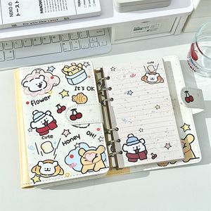 Quaderno A6 in PU con Disegno di Cucciolo, Elegante Quaderno per Studenti con Fogli Staccabili e Colorati - Product Image 4