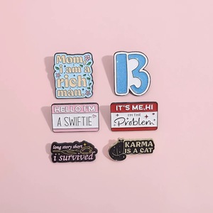 Insignias de solapa de Tour de aventura, nuevos alfileres de esmalte de viaje, broches de bolsa de manualidades de Metal UV con olas de frutas de Año Nuevo chino - Product Image 3