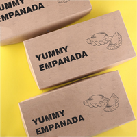 Boîtes d'emballage alimentaire personnalisées pour empanadas et dumplings avec logo, compartiment séparateur