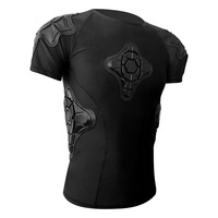 Chemise de protection personnalisable pour moto, noire, à manches courtes, pour adulte, protection ski, vêtements de cyclisme, armure corporelle moto