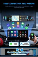 Dongle Wireless CarPlay Android Auto 2 in 1 Terbaru 2026, Adaptor USB Konversi Kabel untuk Sistem Infotainment Dalam Mobil