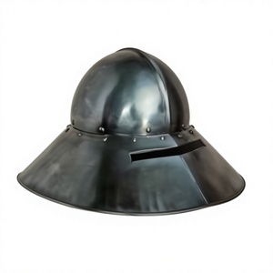 Réplica de Casco Metálico Antiguo con Acabado Pulido, Artefacto Coleccionable de Inspiración Griega, Decoración para el Hogar, Casco Hecho a Mano con Patrón Geométrico - Product Image 6