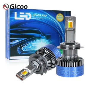 Nouvelles ampoules LED H4 H1 H3 H13 CSP pour voiture, 20000LM 140W, tricolores, ultra-lumineuses (6000K 4300K 3000K), compatibles H7 H11 9005 9006 5202 - Product Image 2