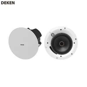 DEKEN FIT C6 meilleure qualité dans le système de sonorisation de montage haut-parleur de plafond 8ohm 6.5 "haut-parleurs coaxiaux haut-parleur passif pour Hall intérieur