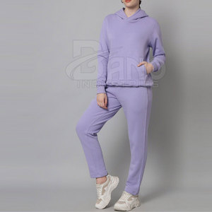 Venta al por mayor de chándales de algodón y poliéster para mujer, chándales de secado rápido, chándales de manga larga para mujer - Product Image 3