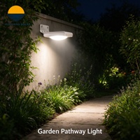 Lampe murale solaire à détecteur de mouvement PIR 1W, portée de détection 3-5m, 16 LED, étanche IP65, en aluminium, pour jardin