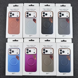 Funda Magnética Personalizada para Teléfono con Detalle de Ventilación para Cámara, Envuelta <span class=keywords><strong>en</strong></span> Cuero, para <span class=keywords><strong>iPhone</strong></span> 18 <span class=keywords><strong>Pro</strong></span> <span class=keywords><strong>Max</strong></span> y Samsung Galaxy S26 Ultra - Product Image 2