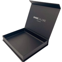 Emballage en papier personnalisé de haute qualité pour mariage boîte-cadeau magnétique de luxe couvercle carré de ruban bronzant mat étanche haut de gamme