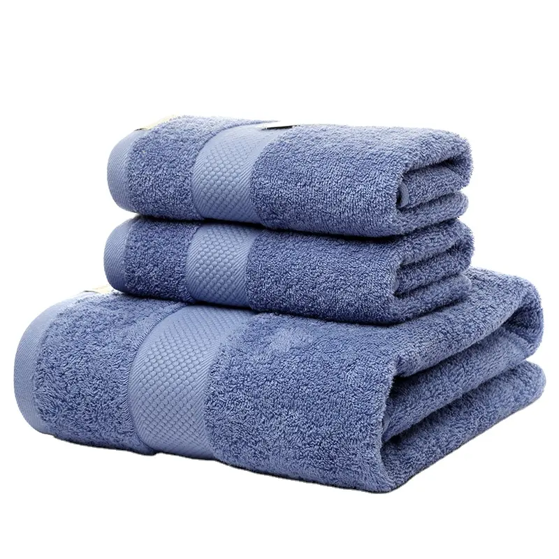 Manufacturers Wholesale Good quality 100% cotton towel Face bath towel Set