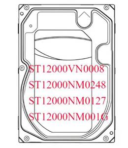 Disco Duro de Alta Capacidad de 12 TB, Funcionamiento Continuo 24/7, ST12000VN0008 ST12000NM0248 ST12000NM0127 ST12000NM001G HDD - Product Image 1