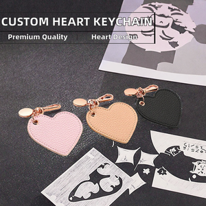 Regalos de recuerdo al por mayor, llavero de cuero PU de lujo personalizado con logotipo de diseñador, marca NIYA, impreso con letras en relieve - Product Image 2