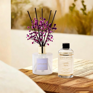 Difusor <span class=keywords><strong>de</strong></span> Aromas Ecológico con Recarga <span class=keywords><strong>de</strong></span> <span class=keywords><strong>Lavanda</strong></span> y Tomillo Natural, 200 ml, Aroma Floral y Herbal <span class=keywords><strong>de</strong></span> Larga Duración para el Hogar y el Dormitorio - Product Image 5