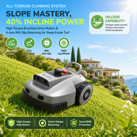 Mesin Pemotong Rumput Robot Mini Pintar Terbaru, Otomatis, Tahan Air, dengan Remote, Baterai, untuk Taman, Dijual