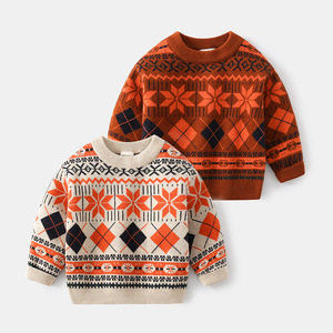 2024 nouveau printemps automne <span class=keywords><strong>pull</strong></span> pour enfants pour les tout-petits enfants col rond <span class=keywords><strong>pull</strong></span> à la mode garçons décontracté à manches longues pour l'hiver - Product Image 6