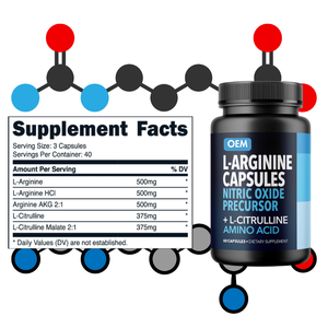 Cápsulas de L-Citrulina OEM/ODM para Adultos, 3000mg, <span class=keywords><strong>Pre</strong></span>, Post e Intra Entrenamiento - Product Image 3