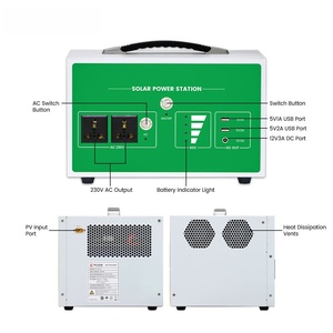 Générateur de camping extérieur sans fil à énergie solaire, tout-en-un, station d'alimentation portable 1000w - Product Image 6