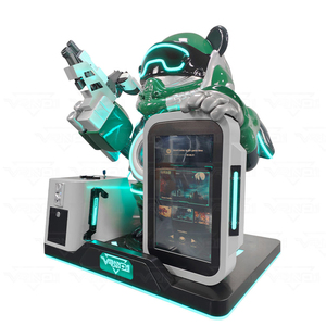 Asiento Dinámico de Juego Golden Hand <span class=keywords><strong>VR</strong></span> Panda Trooper de Fibra de Vidrio y Acero, 7 <span class=keywords><strong>Juegos</strong></span> para Entretenimiento Comercial en Interiores/Exteriores - Product Image 4