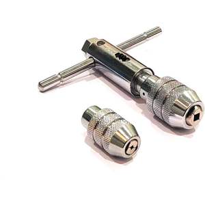 Clé à main assortie à cliquet avec têtes interchangeables de 1/8 à 1/4 pouce, M3 à M6, en acier chromé - Product Image 1