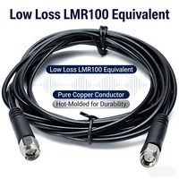 Câble coaxial RF de précision SMA mâle-mâle, équivalent LMR100, conception à faible perte pour la communication de données et la distribution de signal