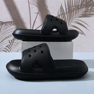 Chanclas de EVA para mujer Guru, blancas, con boca de pez, antideslizantes, transpirables, sandalias de verano cómodas, con aumento de altura, para uso doméstico - Product Image 4