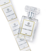 Étiquette personnalisée en vinyle PVC adhésif, résistante à l'huile, avec feuille d'or, pour flacon de parfum, emballage d'huiles essentielles, en rouleau