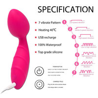 Heißer Liebes-Vibrator aus Flüssigsilikon, vollständig ummantelt, für Männer und Frauen, AV-Stick zur inneren Anwendung, starke Vibration, leise Masturbation, Sexspielzeug