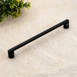 Modern Black Zinc Alloy Cabinet <b>Bar</b> Handle Minimalist Design Kitchen Wardrobe Furniture <b>Pull</b> Durable Finish - Product Image 1