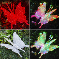 Toprex 3D Noël Acrylique Animé papillon Led Lumières Motif IP55 Évalué LED Fête En Plein Air Lumière Décorative