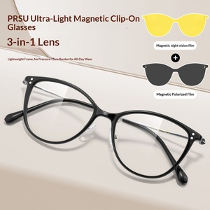 Gafas <span class=keywords><strong>de</strong></span> <span class=keywords><strong>Sol</strong></span> Polarizadas Magnéticas con Clip 2 en 1, Modelo Ojo <span class=keywords><strong>de</strong></span> Gato, Tamaño Pequeño, Ultraligeras, Compatibles con <span class=keywords><strong>Lentes</strong></span> Graduadas, 97202T - Product Image 1