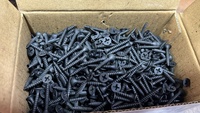 Vis à tête trompette en acier au carbone phosphate noir, filetage fin, classe 8, 100 mm, 20 mm pour plaques de plâtre