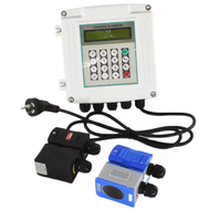 Débitmètre numérique à ultrasons mural à fixation par pince 4-20mA RS485 Modbus pour eau, eaux usées, CVC, eau réfrigérée
