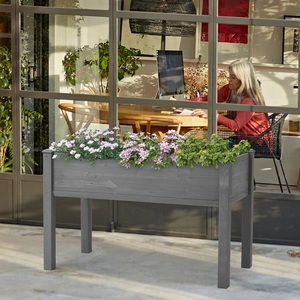 Jardinière en <span class=keywords><strong>bois</strong></span> surélevée lit de <span class=keywords><strong>potager</strong></span> surélevé en <span class=keywords><strong>bois</strong></span> naturel - Product Image 6