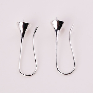 Ganchos para pendientes en forma de trompeta, electrochapados en cobre, para la fabricación de pendientes, accesorios de joyería estilo gota. - Product Image 4