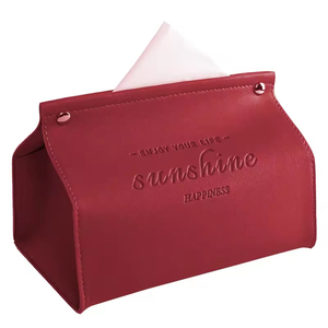 Boîte à mouchoirs en cuir de style européen pour hôtel, restaurant, KTV, simple et pratique pour la maison - Product Image 5
