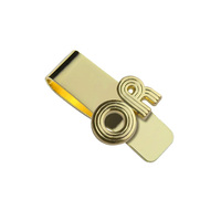 Logo en métal unique Design Oem Pince à billets en laiton mince Chine