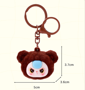 Adorabile portachiavi con testa d'orso piccolo ciondolo per zaini-un regalo per la famiglia, gli amici e te stesso - Product Image 3
