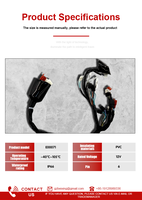 Protector de organizador de cables de marca personalizado, conector impermeable para automóvil, cable E00071, conjunto de arnés de instrumentos
