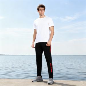 TKAN126D vente en gros de pantalons de sport pour hommes personnalisés décontractés pantalons respirants à séchage rapide 100% coton pantalons de survêtement en tissu de haute qualité - Product Image 1